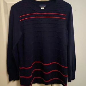 Basic Edition navy and red size medium sweater-flawless!